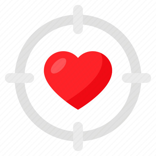 Lock, love, romance, romantic, target icon - Download on Iconfinder