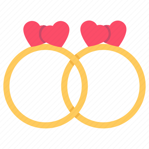 Couple rings, love rings, marriage rings, relationship, romantic gift, valentine gift, wedding rings icon - Download on Iconfinder