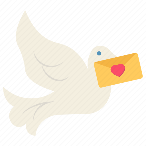 Animal transporter, letter transporter, love letter, pigeon letter, pigeon messenger, pigeon post icon - Download on Iconfinder