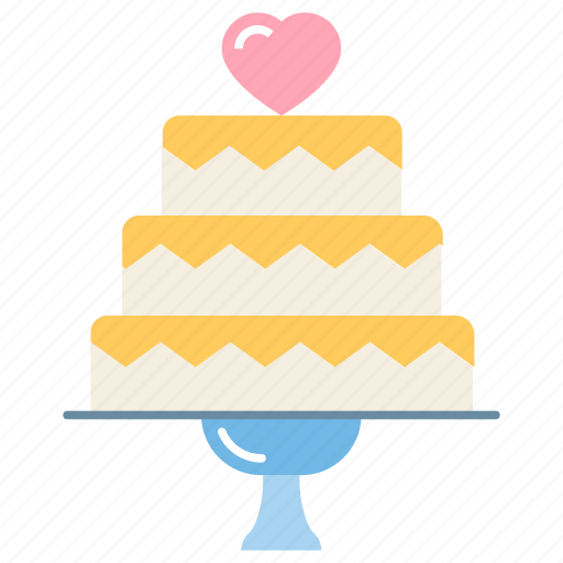 Birthday cake, marriage cake, marriage gift, romantic cake, sweet desert, wedding cake icon - Download on Iconfinder
