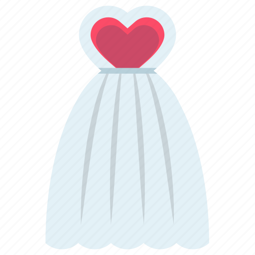 Bridal, bridal frock, bridal gown, bride dress, clothing worn, wedding dress icon - Download on Iconfinder
