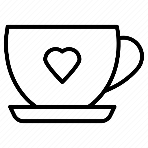 Mug, coffee, cup, tea, heart icon - Download on Iconfinder