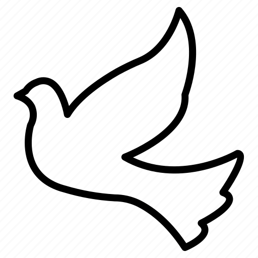 Peace, dove, flying, animal icon - Download on Iconfinder