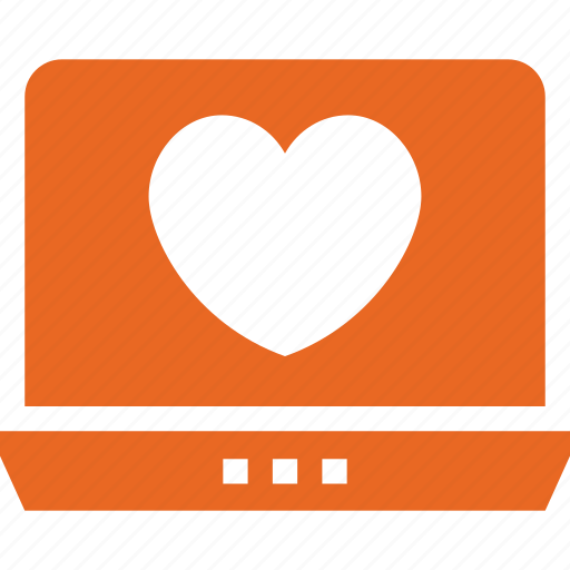 Dating, heart, laptop, love, marriage, online icon - Download on Iconfinder