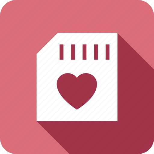 Chip, heartmemorycard, lovecard, memorycard, romanticcard icon - Download on Iconfinder