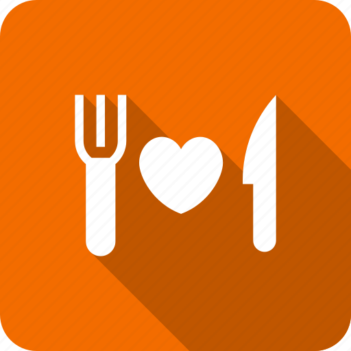 Dining, fork, heartsign, knife, love, plate, wedding icon - Download on Iconfinder