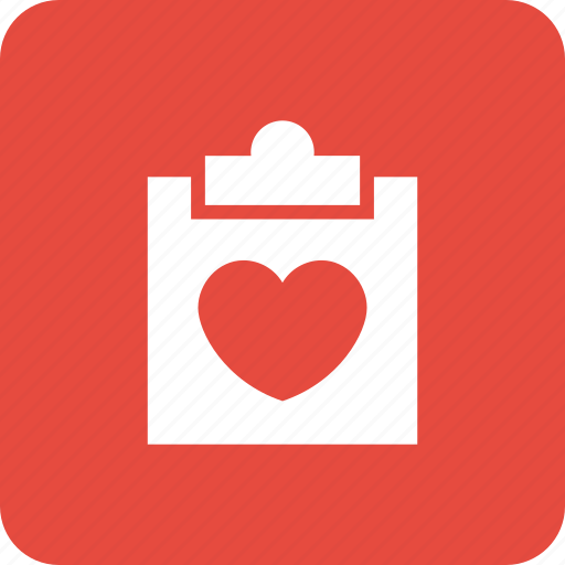Clipboard, data, document, file, love, paper icon - Download on Iconfinder