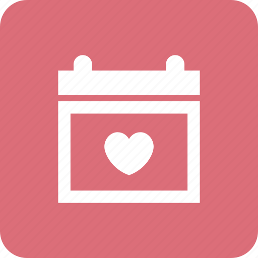 Calendar, date, love, schedule, valentine, valentinesday, weddingday icon - Download on Iconfinder