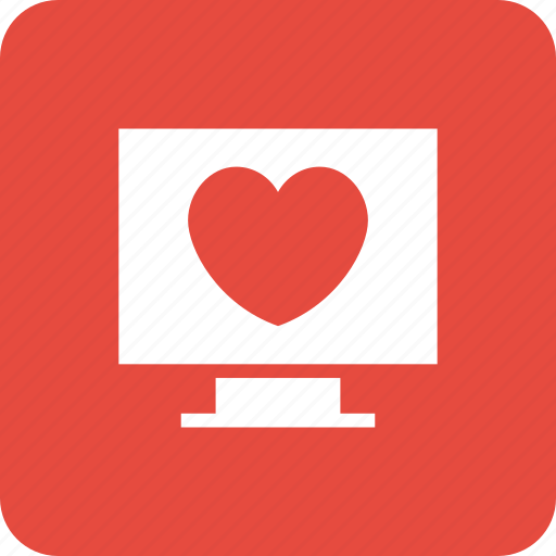 Computer, device, love, passion, romance, screen, tv icon - Download on Iconfinder