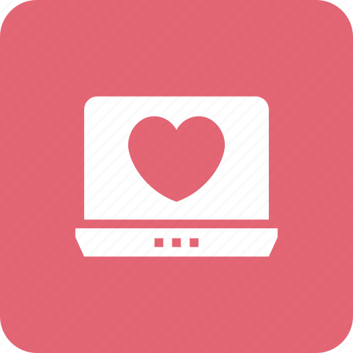 Dating, heart, laptop, love, marriage, online icon - Download on Iconfinder