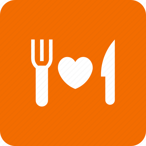Dining, fork, heartsign, knife, love, plate, wedding icon - Download on Iconfinder