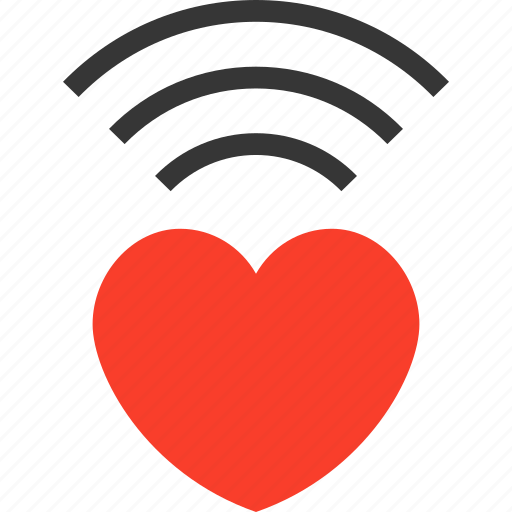 Internet, love, radio, valentine, wifi, wireless icon - Download on Iconfinder
