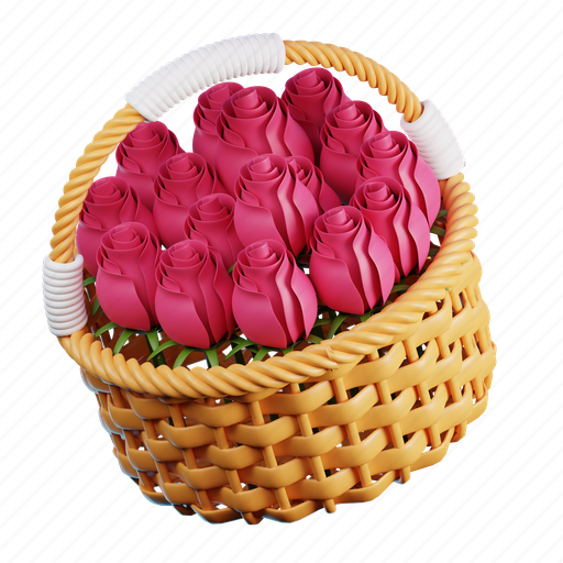 Flower, basket, heart, love, valentine, romantic, weding icon - Download on Iconfinder