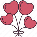 balloons, love, valentines, romantic, marriage, wedding, heart, decoration