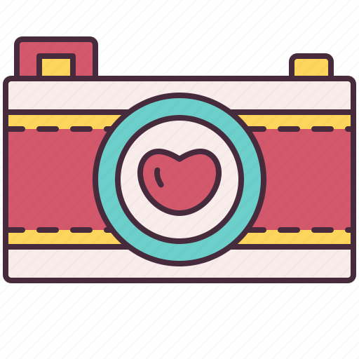 Camera, love, photo, wedding, heart, photography, picture icon - Download on Iconfinder