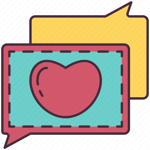 Message, heart, love, like, chat, feedback, ui icon - Download on Iconfinder