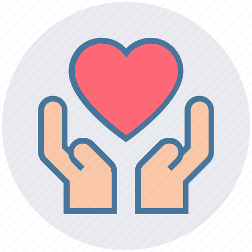 Care, hand, health insurance, heart, heart care, love, medical icon - Download on Iconfinder