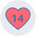 14 february, 14 years relation, date, day, heart, love, valentine day
