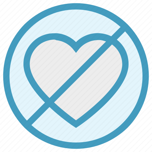 Ban, hate love, heart, love, no, no love, valentine icon - Download on Iconfinder
