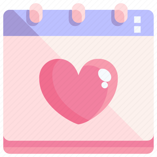 Calendar, heart, love, valentine icon - Download on Iconfinder
