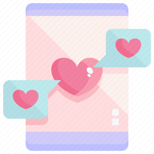 Chat, communication, heart, love, message, smartphone, valentine icon - Download on Iconfinder