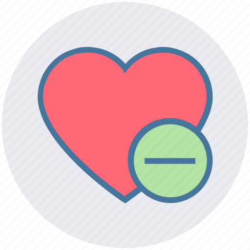 Favorite, heart, love, minus, romantic, valentine, valentines icon - Download on Iconfinder