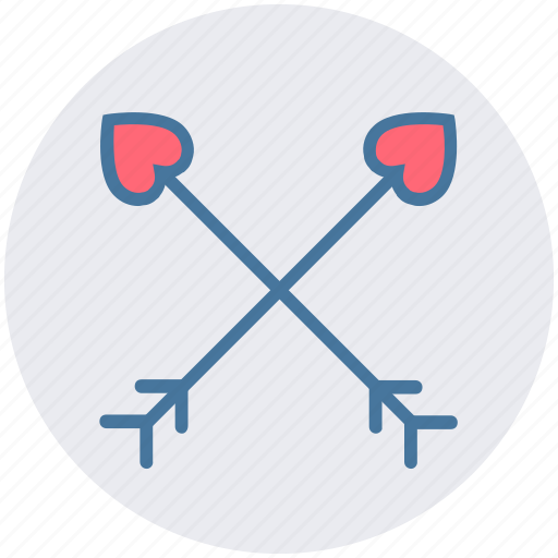 Archery, arrow, bow, cupid bow, heart, heart arrows icon - Download on Iconfinder