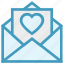 envelope, heart, invitation, invite, message, open, wedding 