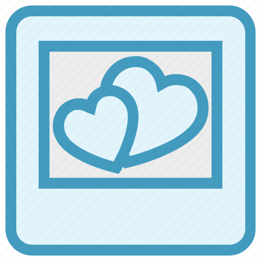 Frame, heart, image, love, photo, picture, valentine icon - Download on Iconfinder