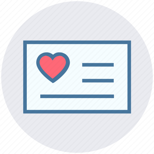 Card, heart, list, love, paper, valentine, wish card icon - Download on Iconfinder