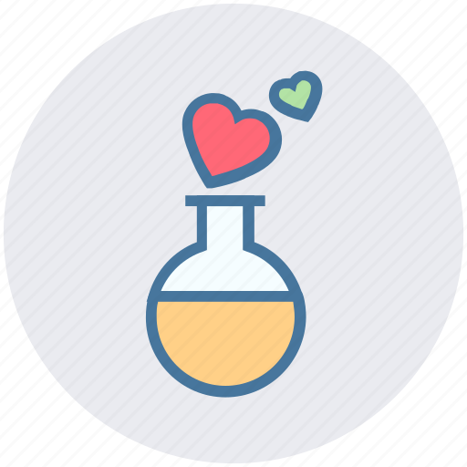 Affection, chemical, heart, love, magic, test tube, tube icon - Download on Iconfinder