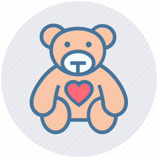 Bear, heart, love teddy, soft toy, teddy, teddy bear, teddy with heart icon - Download on Iconfinder