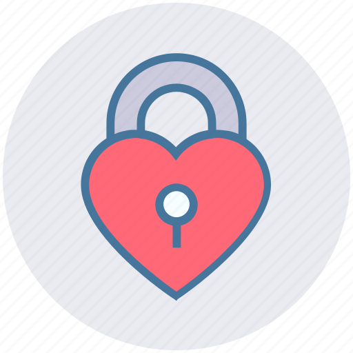 Heart, heart padlock, lock, locked, privacy, valentines icon - Download on Iconfinder