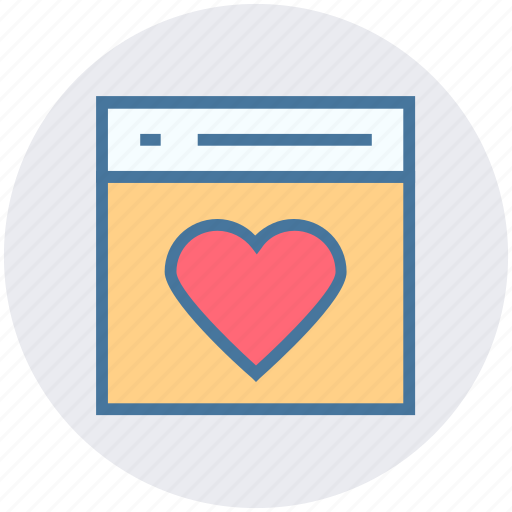 Favorite, heart, love, page, web layout, web page, website icon - Download on Iconfinder