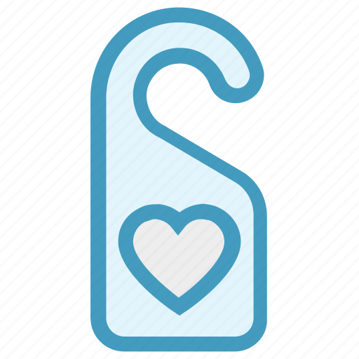 Door, hanger, heart, hotel, label, love, tag icon - Download on Iconfinder