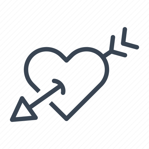 Arrow, cupid, heart, love icon - Download on Iconfinder