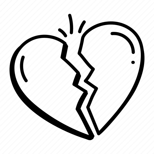 Feeling hurt, broken heart, breakup, love pain, heartbreak icon - Download on Iconfinder