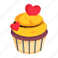muffin, cupcake, valentine food, valentine cupcake, confectionery item 
