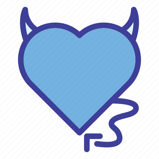 Devil, love, evil, demon, tail, datting app, valentines day icon - Download on Iconfinder