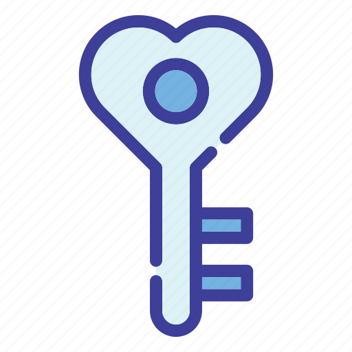 Key, security, lock, love, valentines day, love and romance, keylock icon - Download on Iconfinder