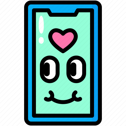 Phone, smartphone, love, chat, valentine, heart icon - Download on Iconfinder