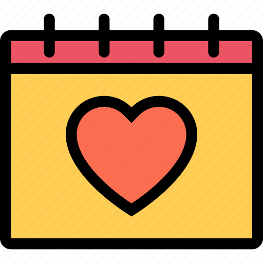 Calendar, love, lovers, relationship, valentine's day, wedding icon - Download on Iconfinder