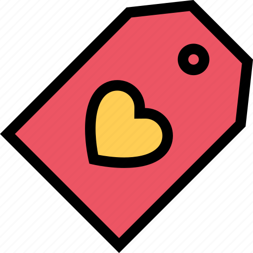 Heart, love, lovers, relationship, tag, valentine's day, wedding icon - Download on Iconfinder