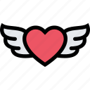 heart, love, lovers, relationship, valentine's day, wedding, wings 