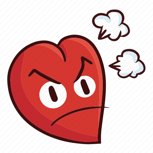 Angry, heart, love, mad, disappoint, hate, marriage icon - Download on Iconfinder