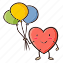 balloon, love, heart, valentine, romance, romantic, marriage