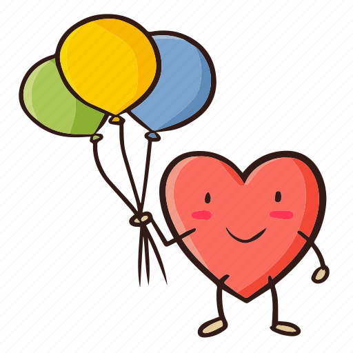 Balloon, love, heart, valentine, romance, romantic, marriage icon - Download on Iconfinder