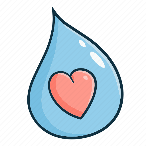 Droplet, heart, love, valentine, wedding, romance, romantic icon - Download on Iconfinder