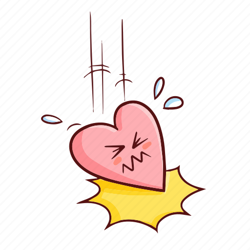 Fall, heart, love, disappoint, sad, broken heart, romance icon - Download on Iconfinder