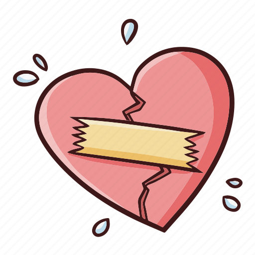 Love, heart, broken heart, hurt, sad, romance, fix icon - Download on Iconfinder
